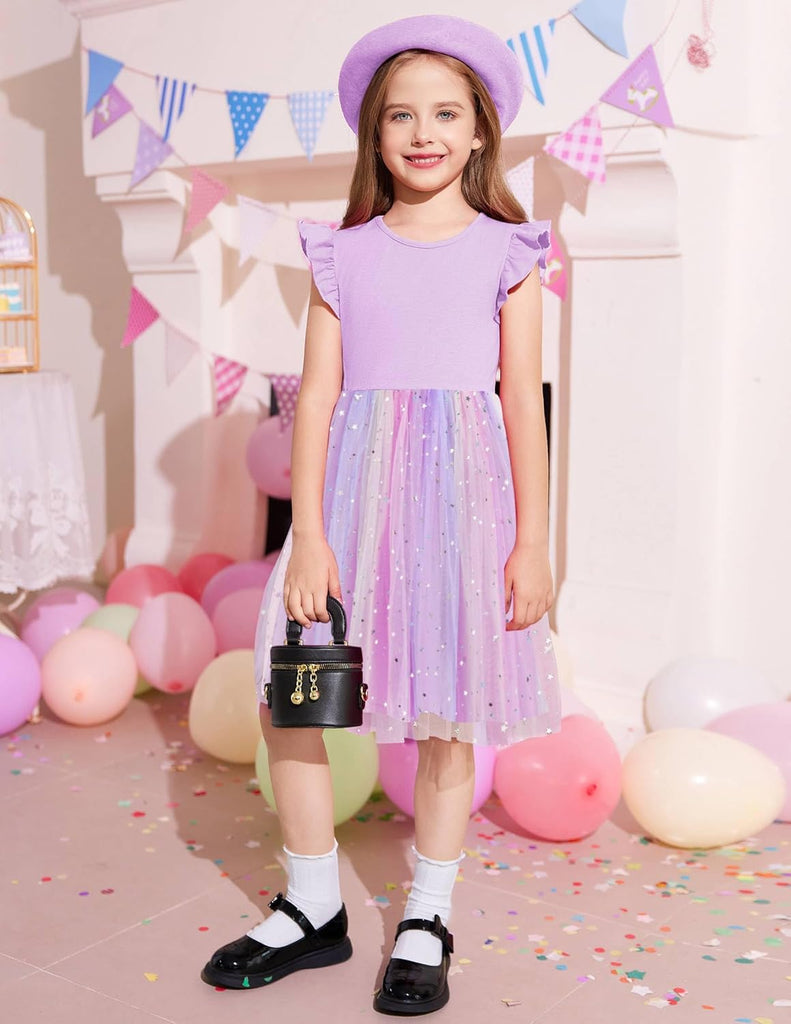 Toddler Tutu Dress Girl Ruffle Summer Birthday Party Tulle Dresses