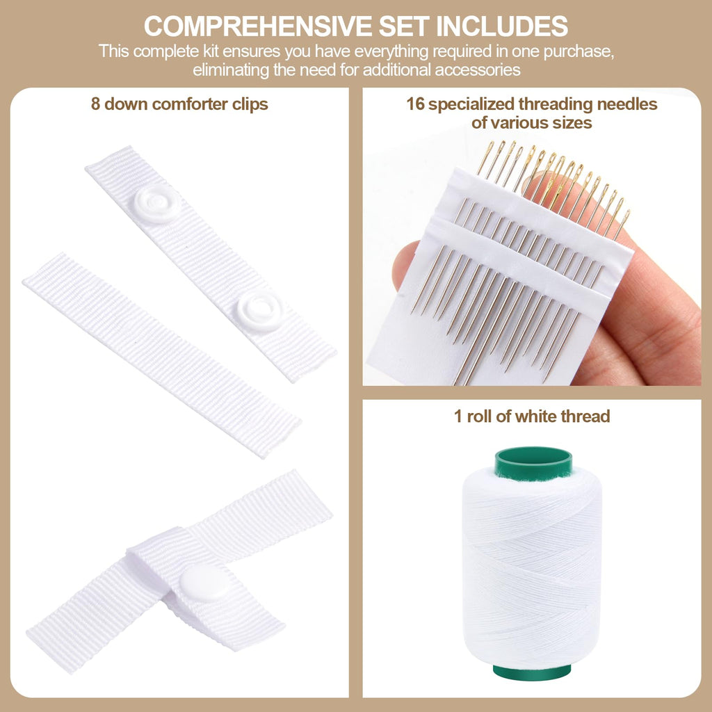 8 Pack Duvet Snap Clips, Duvet Clips Fasteners Inside