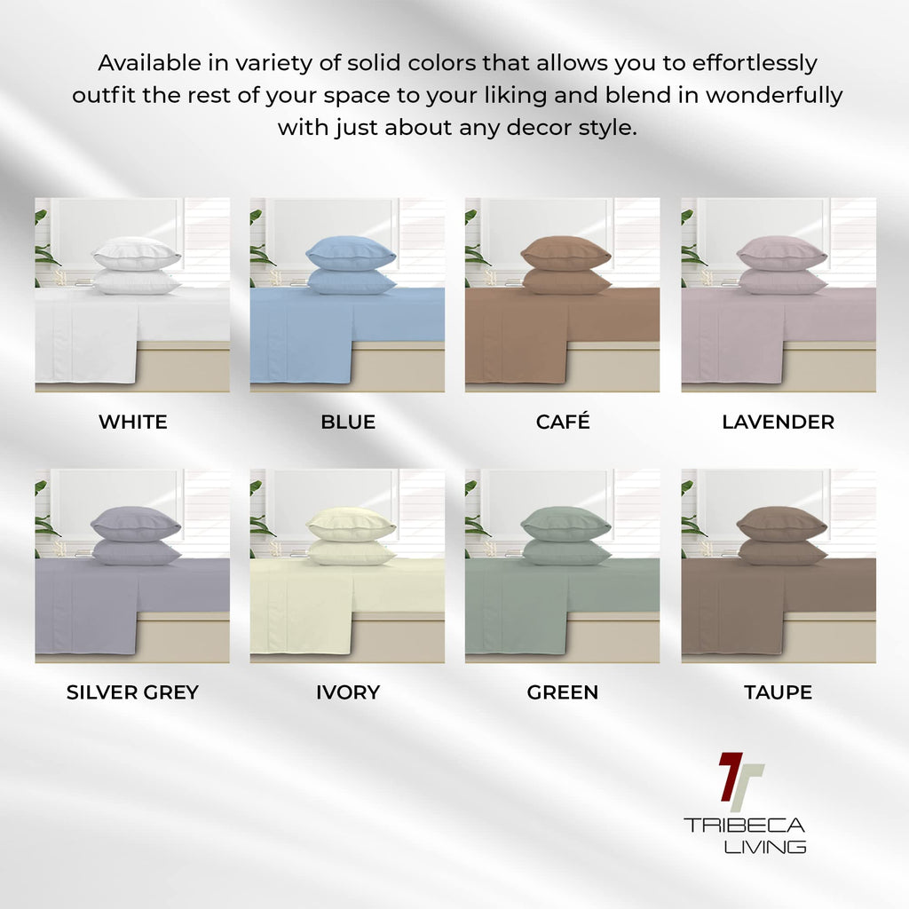 Egyptian Cotton Sateen 800 Thread Count Hemstitched Deep Pocket Sheet Set, King, Blue