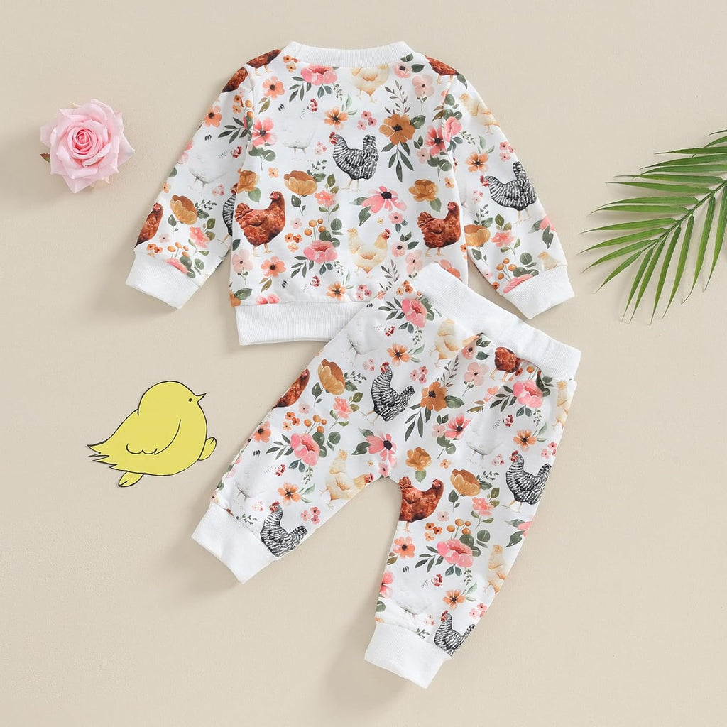 Baby Girl Fall Winter Clothes Toddler Sweatsuit Outfit