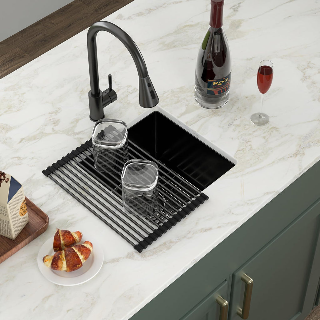 15 Inch Undermount Kitchen Sink Matte Black