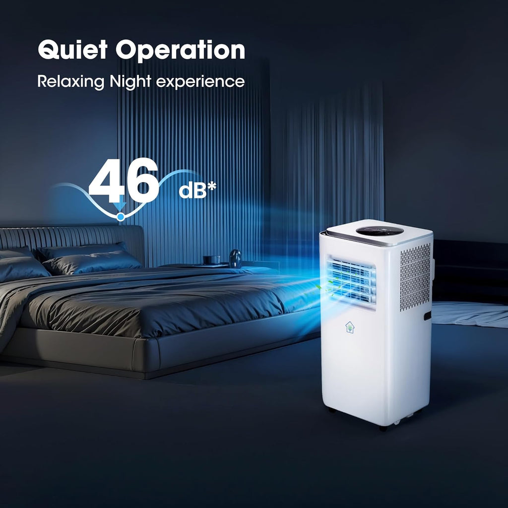 2026 Upgraded Portable Air Conditioners 10000 BTU, Smart Portable AC Unit with App & Remote Control, 4-in-1 Cooling