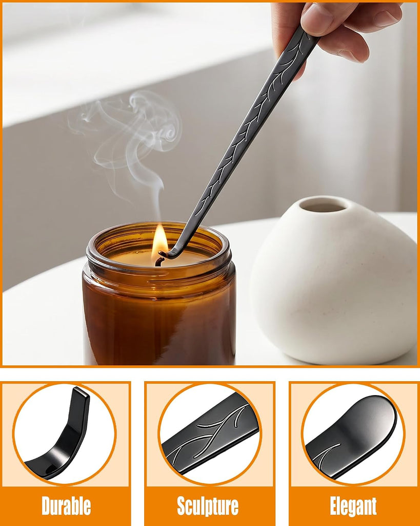 5 in 1 Candle Accessory Set, Matte Black