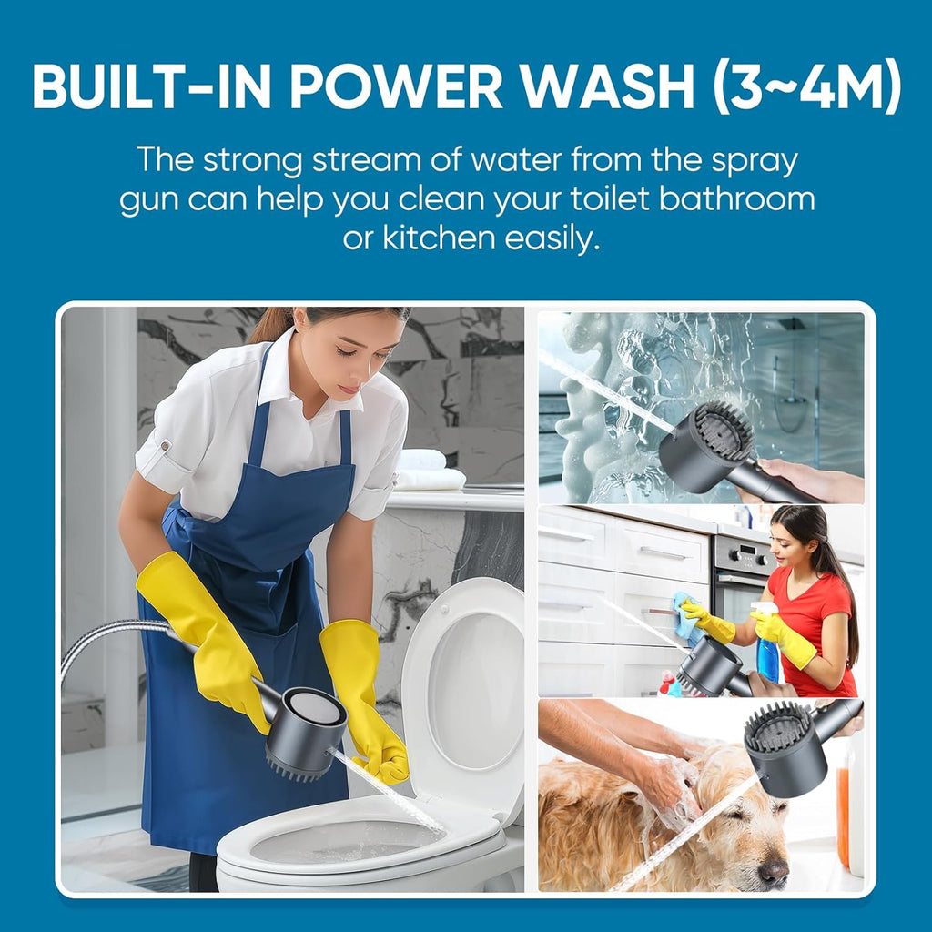 Ion Drops Filtered Shower Head with Handheld, 4+1 Spray Mode Showerhead with Filters
