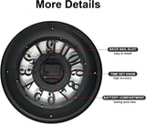 ANDSTAR 20 Inch Roman Numeral Wall Clock - Silent Non-Ticking Metal Frame with Glass Face, Battery Operated Vintage Decor for Living Room, Bedroom & Office (Antique Gold)