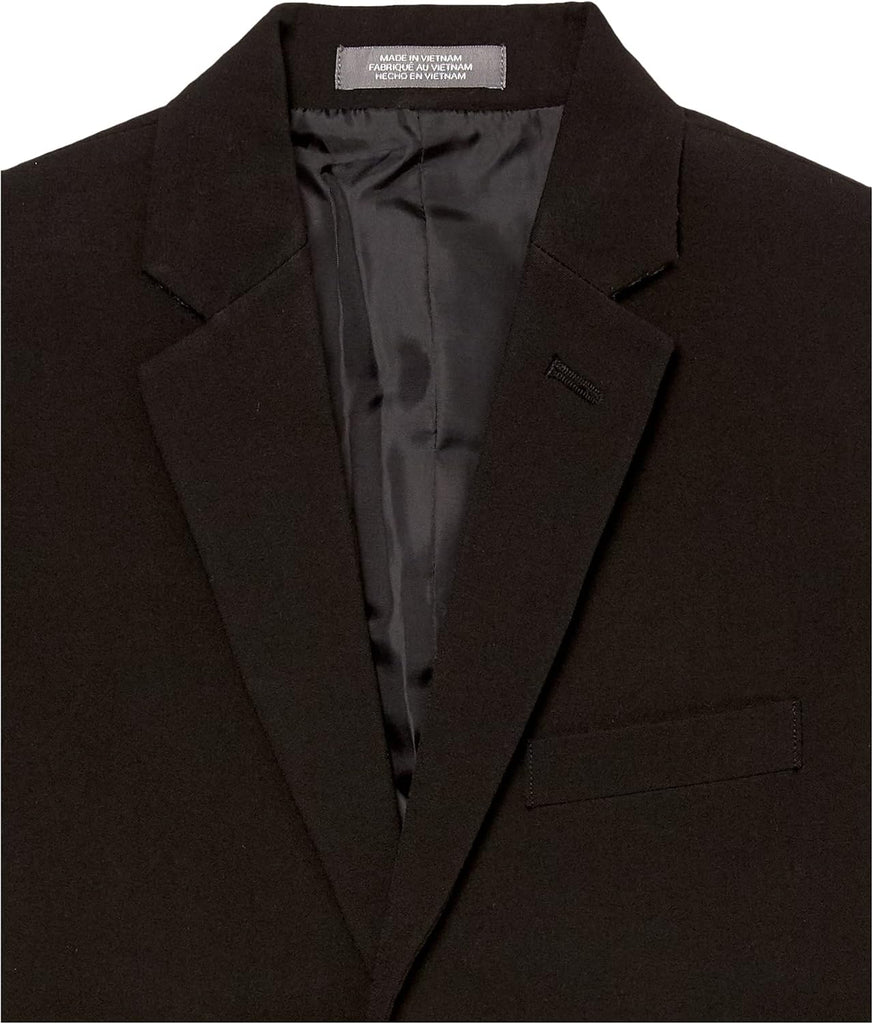 Boys' Adaptive Flex Stretch Suit Jacket, Faux Buttons & Velcro Closure