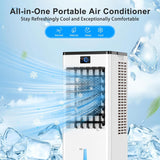 Portable Air Conditioners, 4-IN-1 Evaporative Air Cooler, Portable AC Unit w/ 4 Modes & 3 Speeds