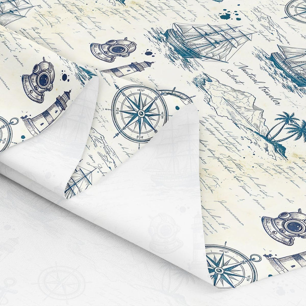 Nautical Upholstery Fabric Soft 1 Yards