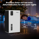 Dehumidifier, 1000 sq.ft Dehumidifiers for Home with 95oz Large Water Tank,Quiet Dehumidifier with 7