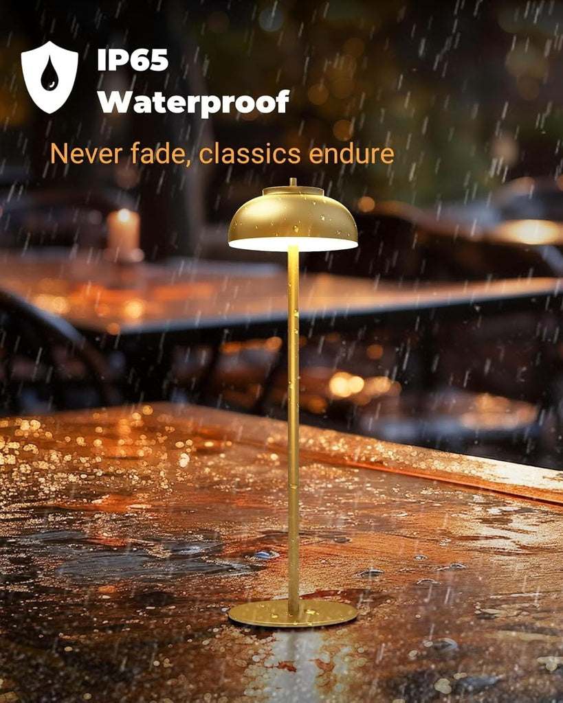 Cordless Table Lamps, Rechargeable LED Touch Lamp, Gold, 4 Pack