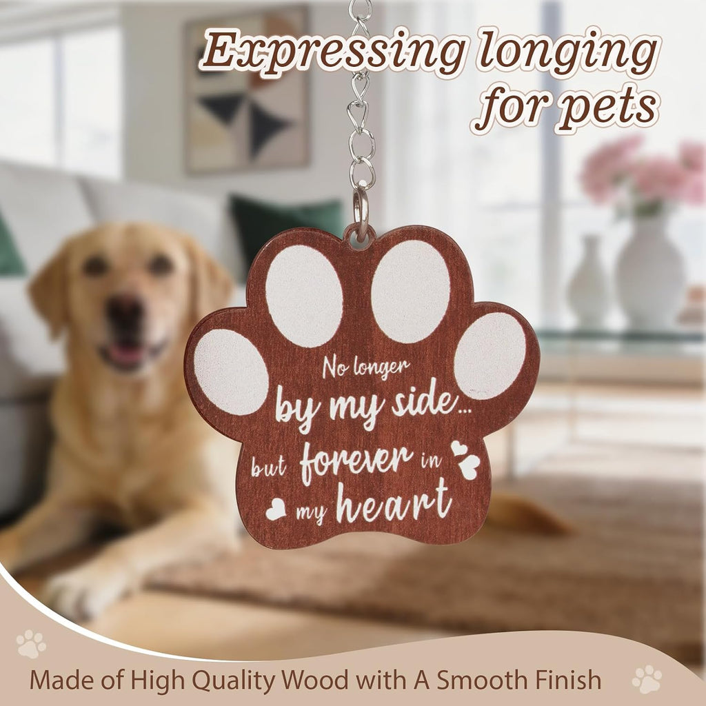 Dog Memorial Gifts for Loss of Dog, Rotating Wooden 4x6 Picture Frame