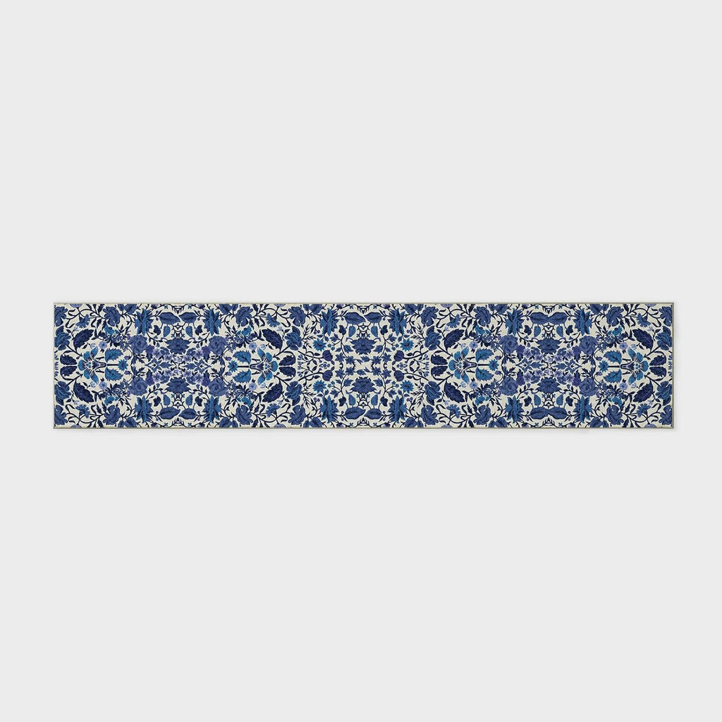 Hallyway Area Runner Rugs 2x10, Boho Floral Faux Wool Indoor Outdoor Rugs, Washable Rugs for Bedroom