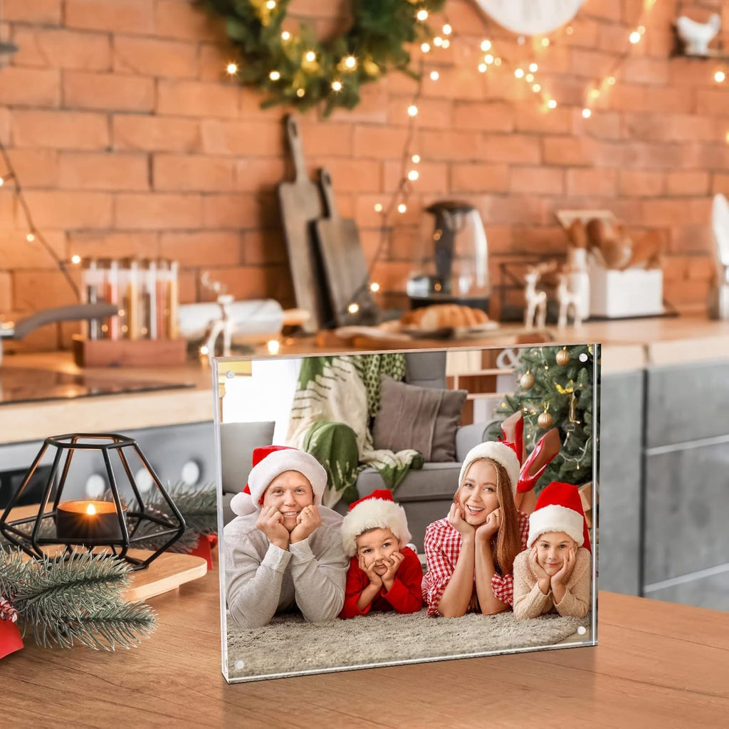 5x7 Acrylic Frame 30 Pack, 20MM Thicker Frameless Clear Picture Frames