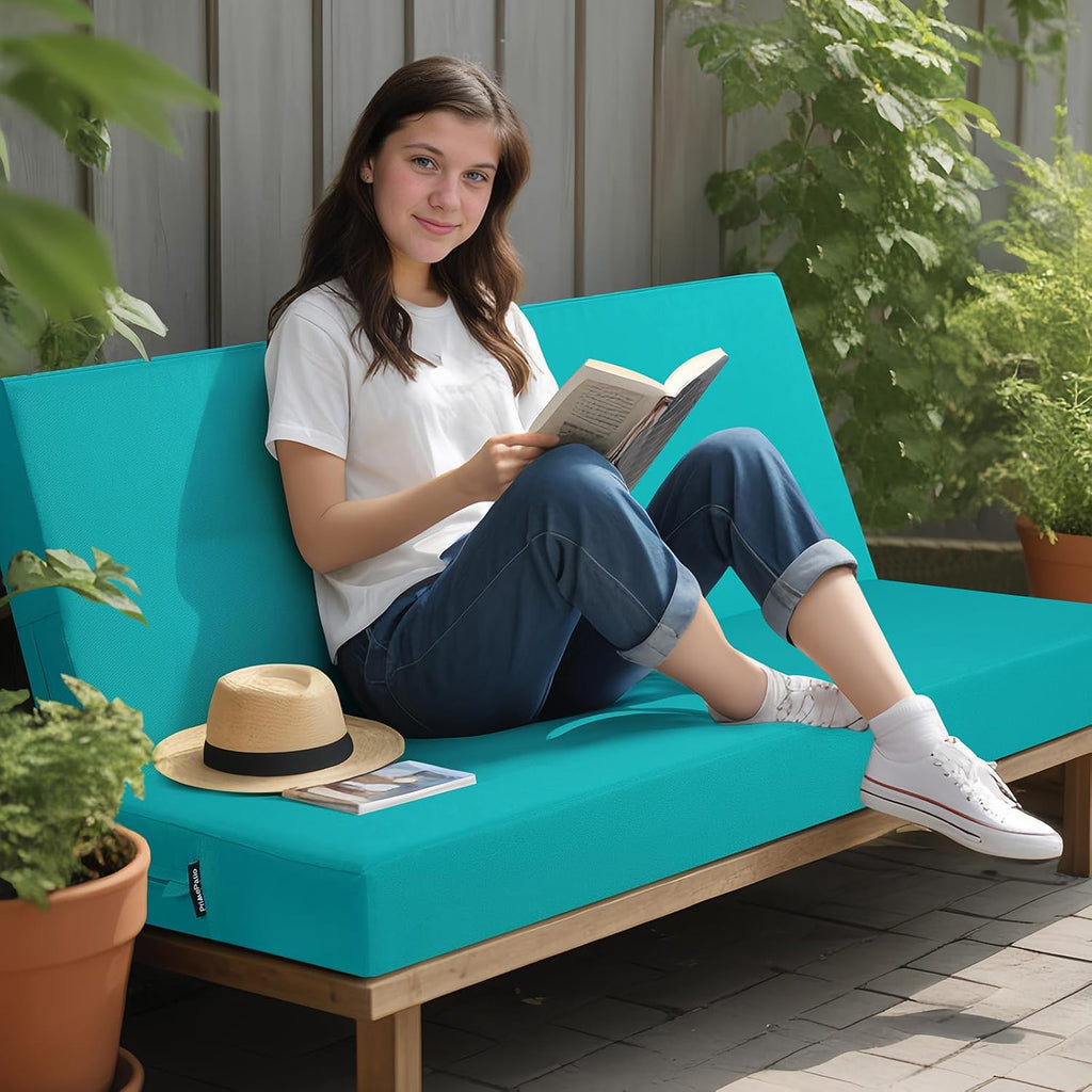 Outdoor Bench Cushion Waterproof | Bench Cushions for Outdoor Furniture, Patio Porch Swing Replacement Seat Pad with