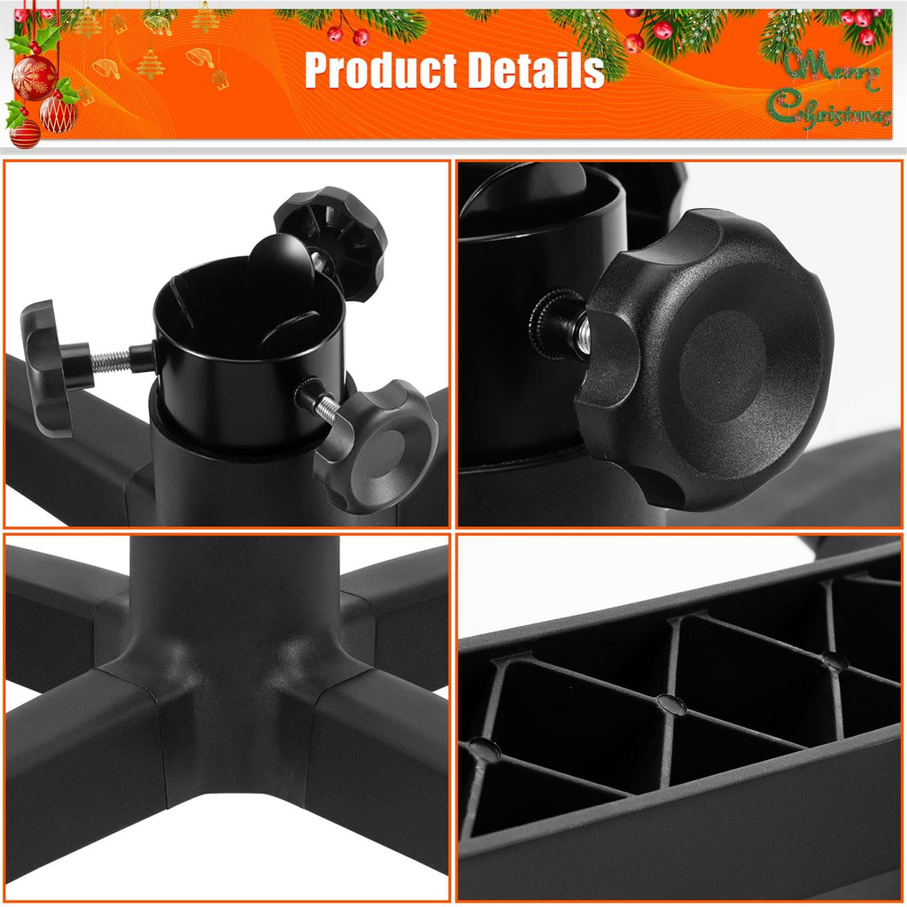 Rolling Christmas Tree Stand with Wheels Universal Base 7.5FT Artificial Tree