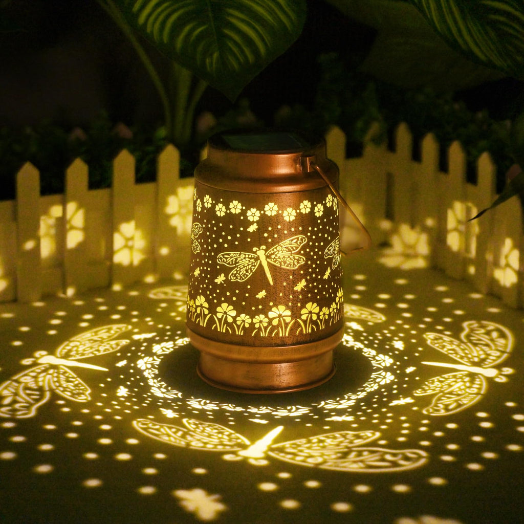 Butterfly Solar Lanterns Outdoor Waterproof, Garden Decor 2 Pack