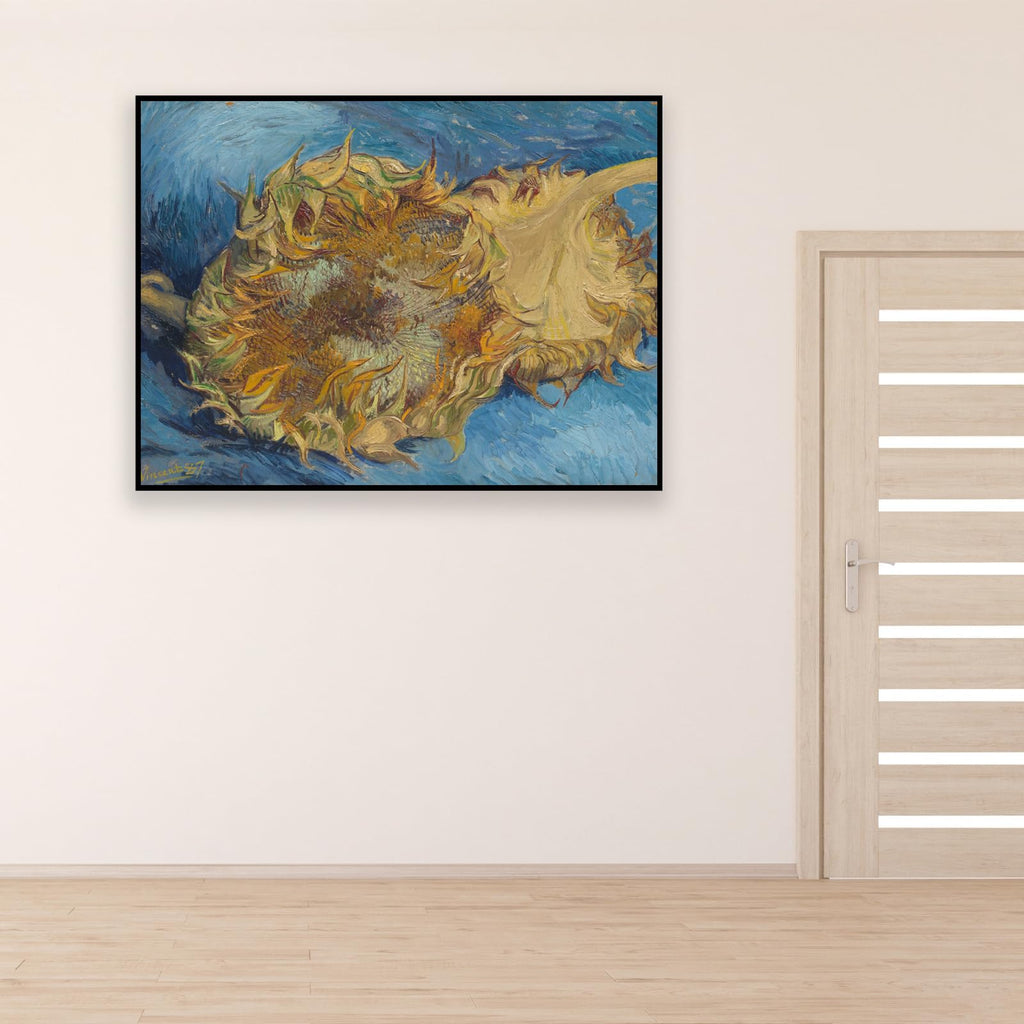 Vincent Van Gogh Canvas Wall Art - Two Cut Sunflowers Poster - Flower Decoration Poster - Classic Impressionist