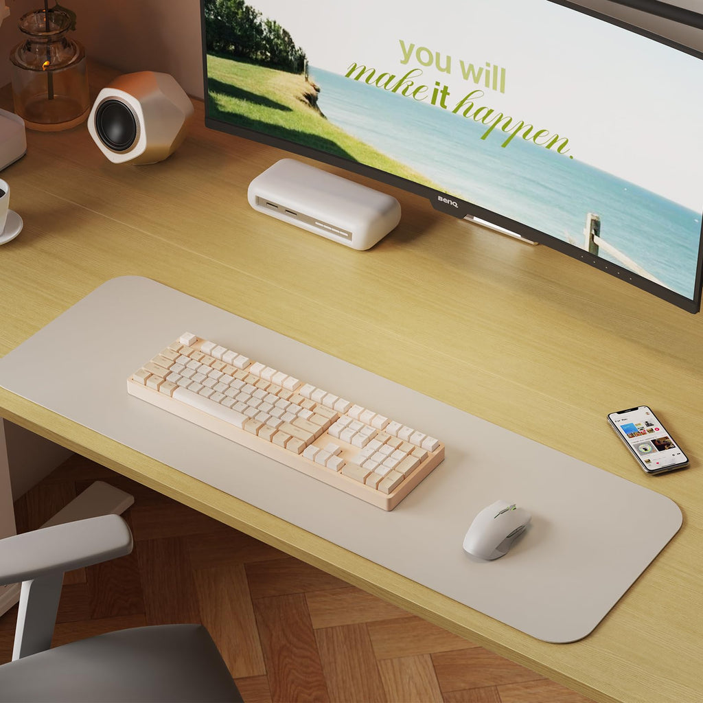 55x24 Inches Height Adjustable Electric Standing Desk with 2 Hooks, Ergonomic Sit Stand up Desk with Splice Board