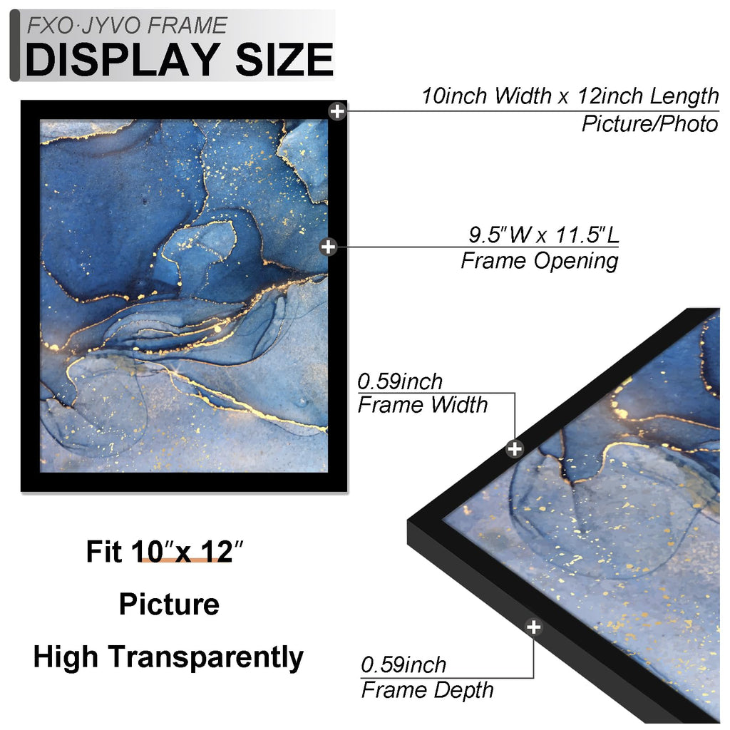10x12 Picture Frame Set of 6 for Photo Poster Horizontally/Vertically