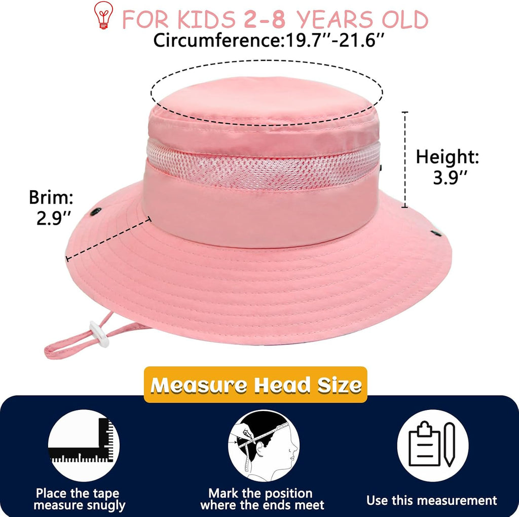 Outdoor Kids Sun Hat UPF 50+ Quick Dry Bucket Hat for Boys Girls