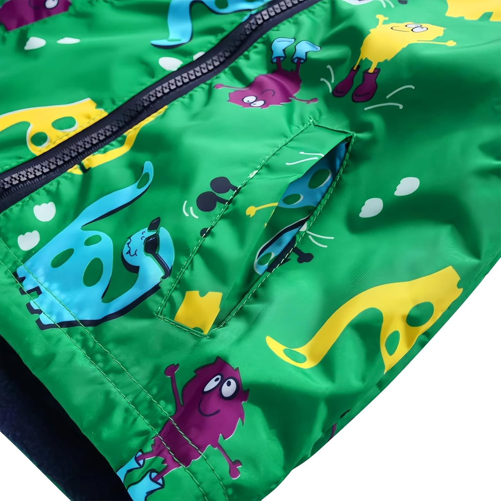 Toddler Boys Girls Raincoat Waterproof Hooded Rain Jacket Pants Suit