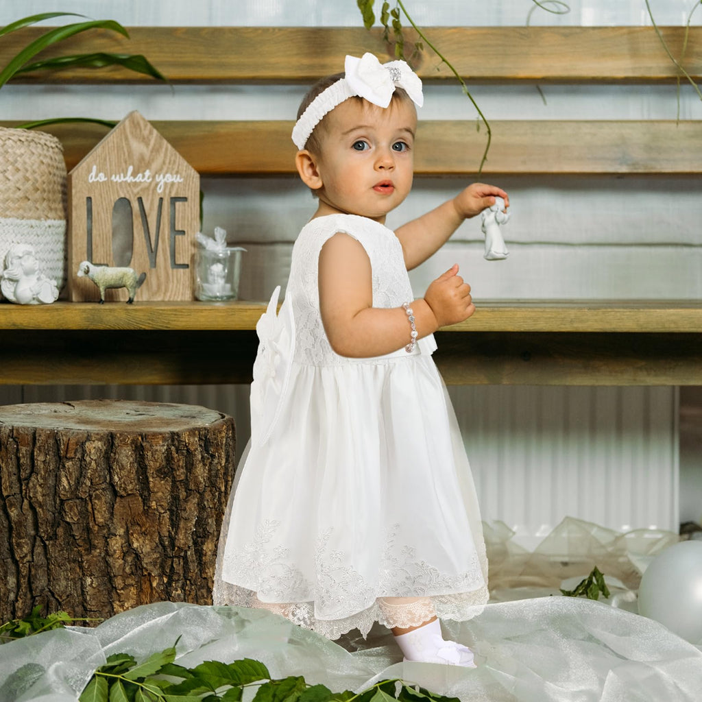 5 Pcs Baby Girl Baptism Outfit