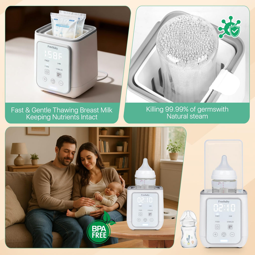 Bottle Warmer,Fast Baby Bottle Warmer for Breast Milk & Formula, Accurate Temperature Control,Milk Warmer for All