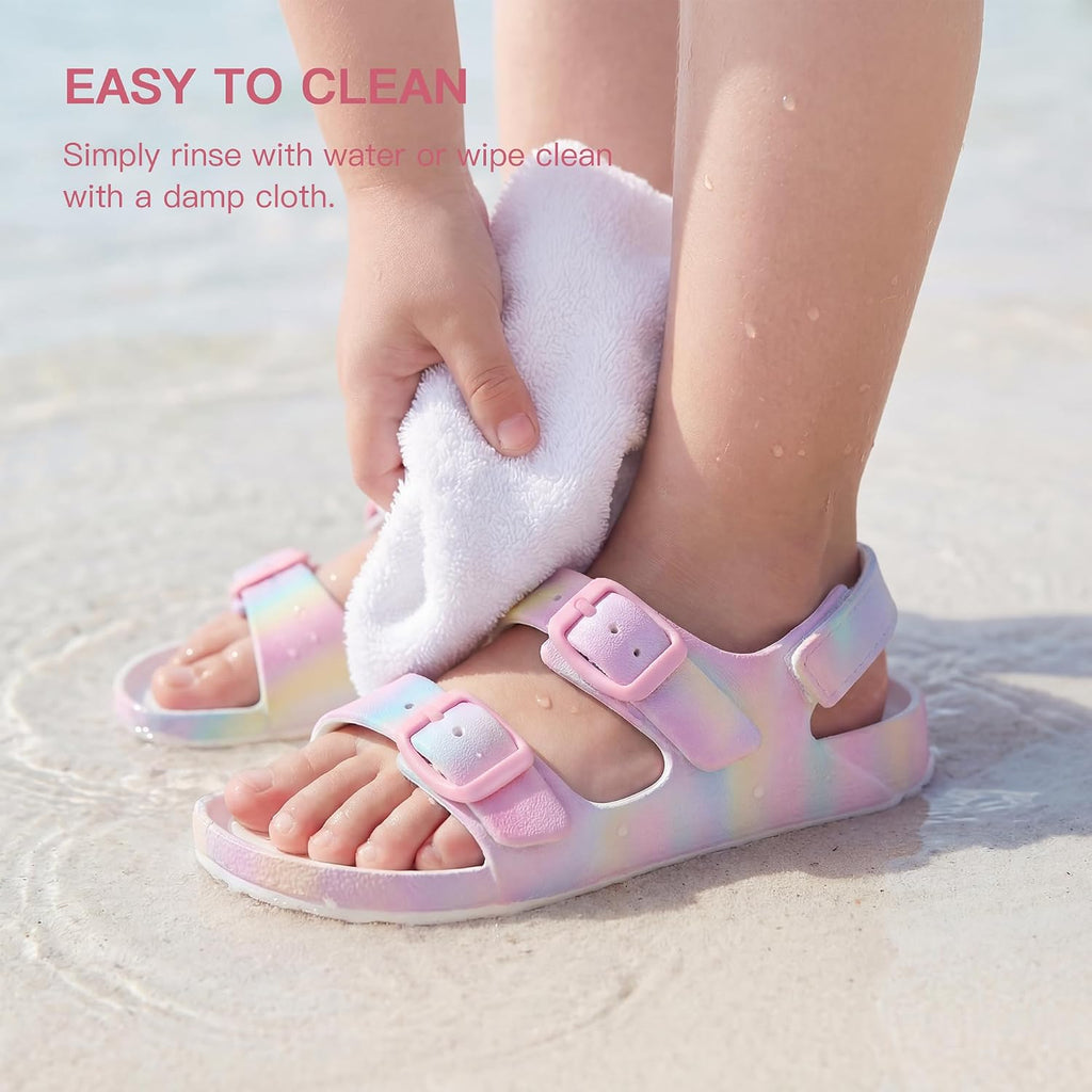 Toddler Girls Sandals Adjustable Buckle Open Toe Sandal