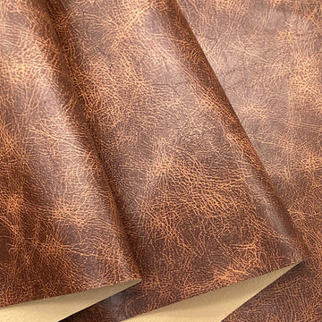 Soft Smooth Distressed Upholstery Synthetic Leather 16"x54"(41x137cm) Crazy Horse Marine Vinyl Faux Leather