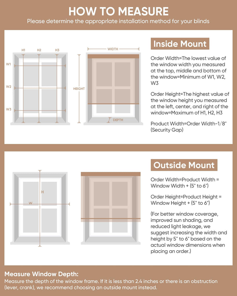 Motorized Blinds with Remote, APP, Voice Control - Light Filtering