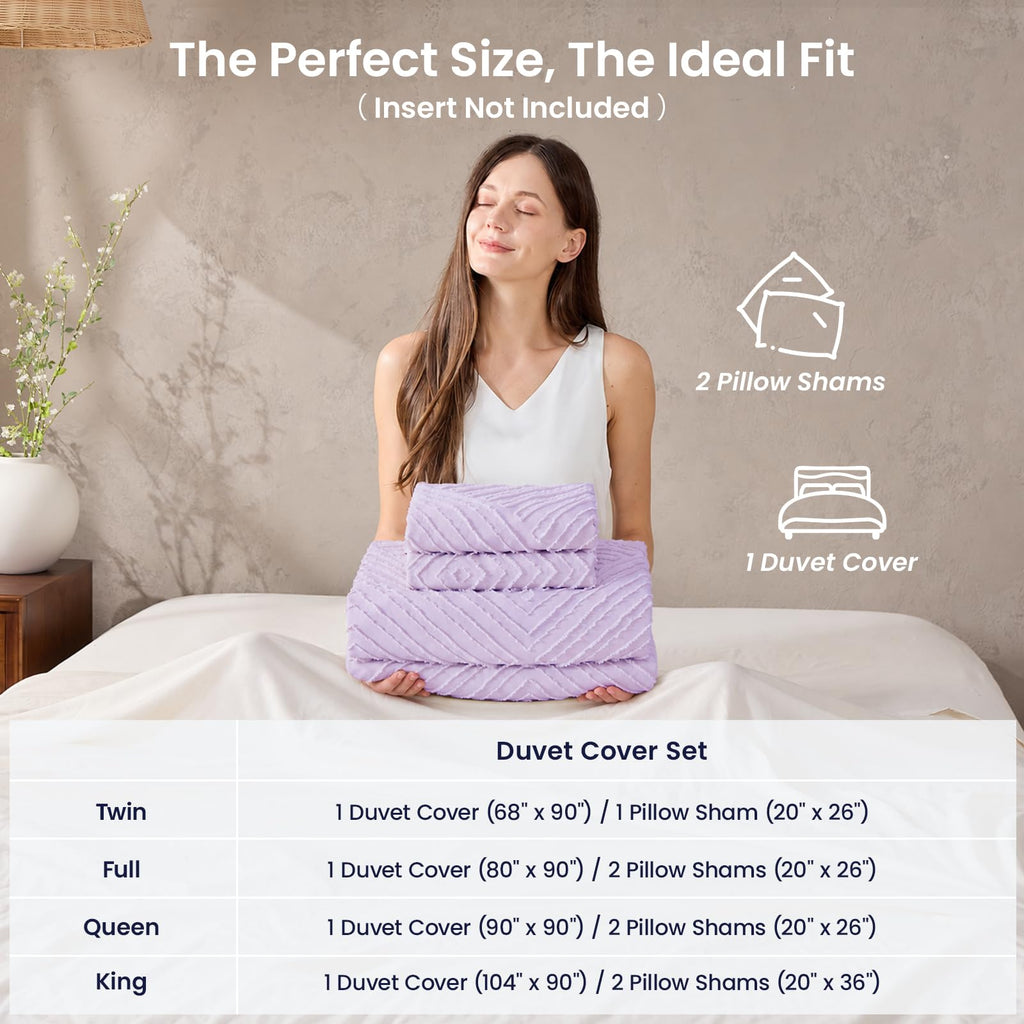 Duvet Cover, 3-Piece, Ultra Soft Pre-Washed Microfiber