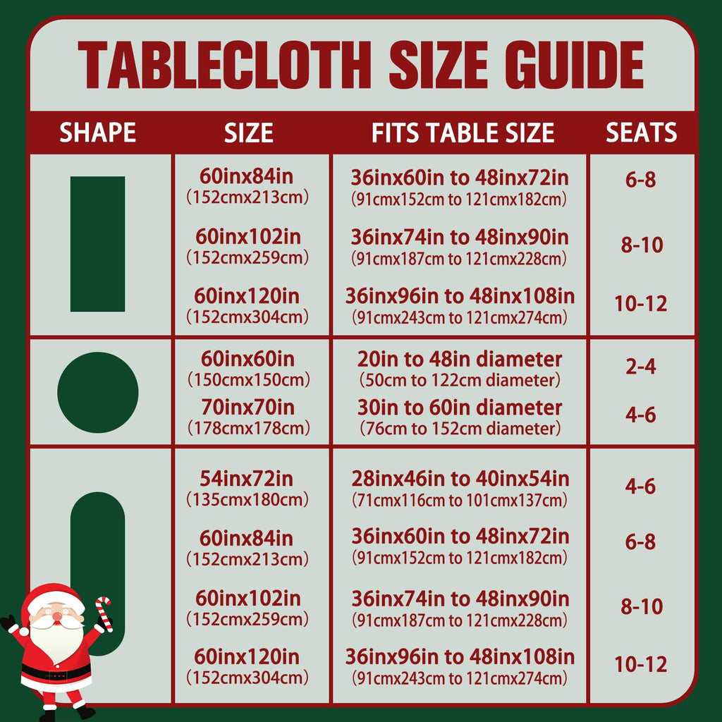 Square Christmas Tablecloth 60x60 Inch, Farmhouse White Snowman Snowflake Christmas Table Cloth, Polyester Waterproof