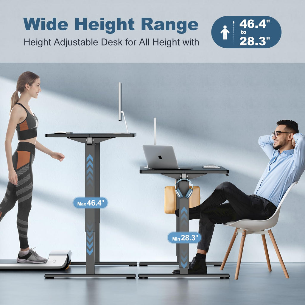 63 Inch Electric Standing Desk, Memory Adjustable Home Office Desk