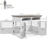 Dog Crate Furniture Side End Table with Storage