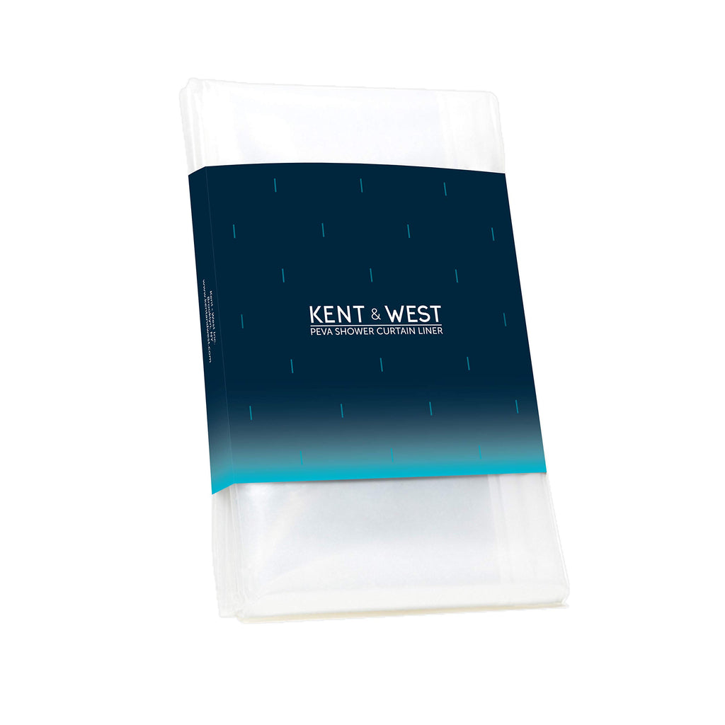 Shower Curtain Liner | PVC Free | Clear & Durable | Metal Grommets | 9 Gauge | Bottom Magnets | 84" W x 72" H (Extra