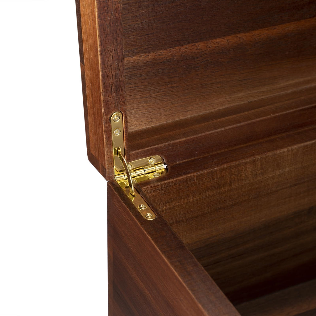 Large Wooden Storage Box - Wood Box with Lid Decor, Ideal for Keepsakes, Trinkets, Jewelry & Other Stash
