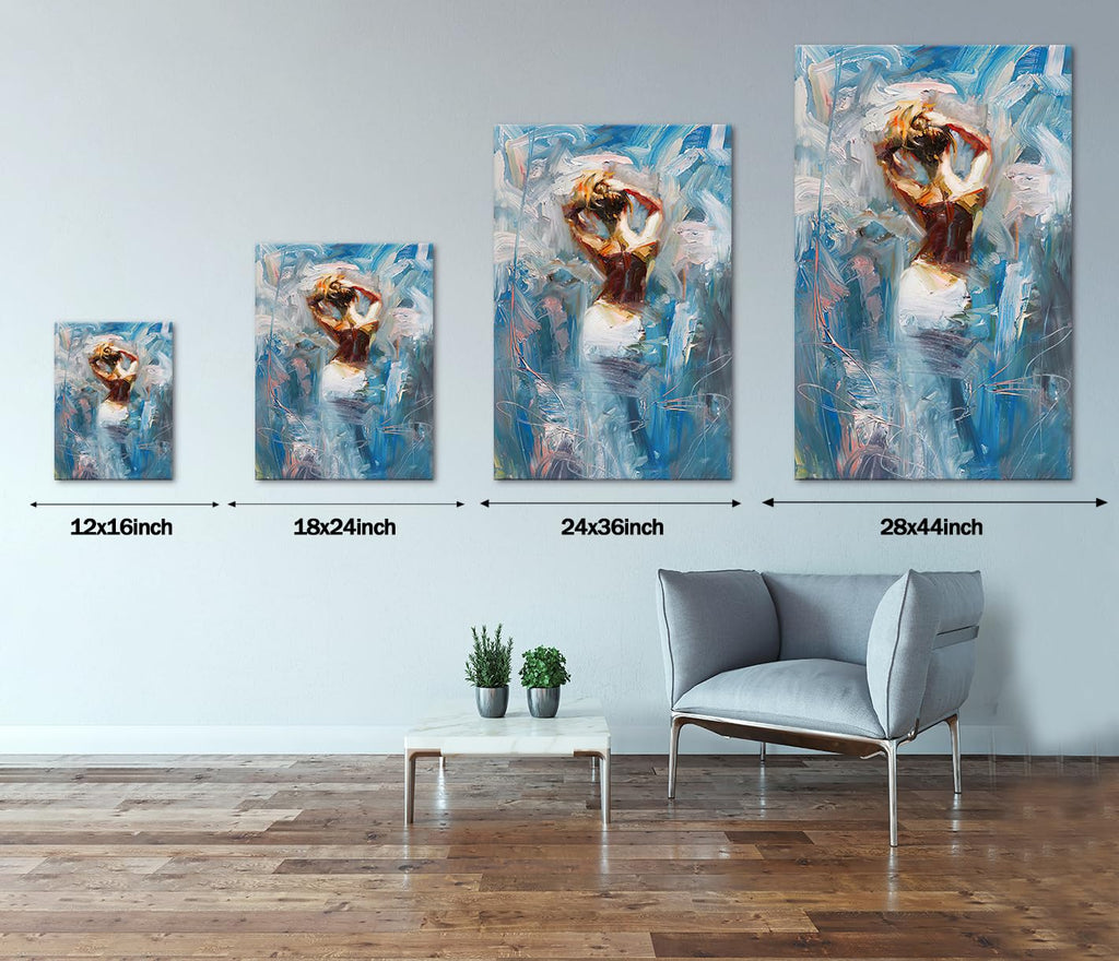 Modern Wall Decor Sexy Woman Body Canvas Prints Poster Abstract Ballet Woman Artwork Bedroom Bathroom Hotel Wall