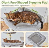 72 Inches Cat Tree for Large Cats, Multi-Level Tall Cat Tower, Widened Cat Condo with Large Scratch Board