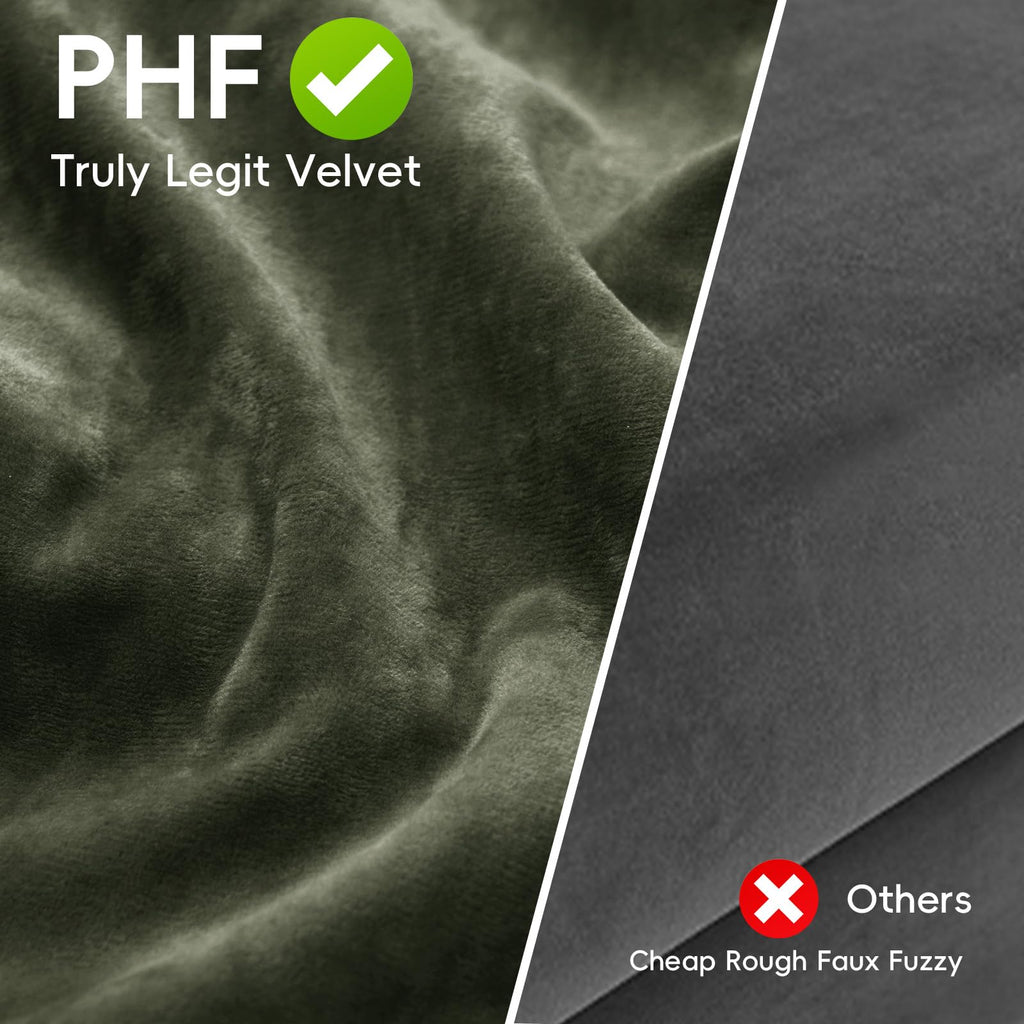 Truly Velvet Euro Shams 26" x 26", Smokey Olive, No Insert, 2 Pack