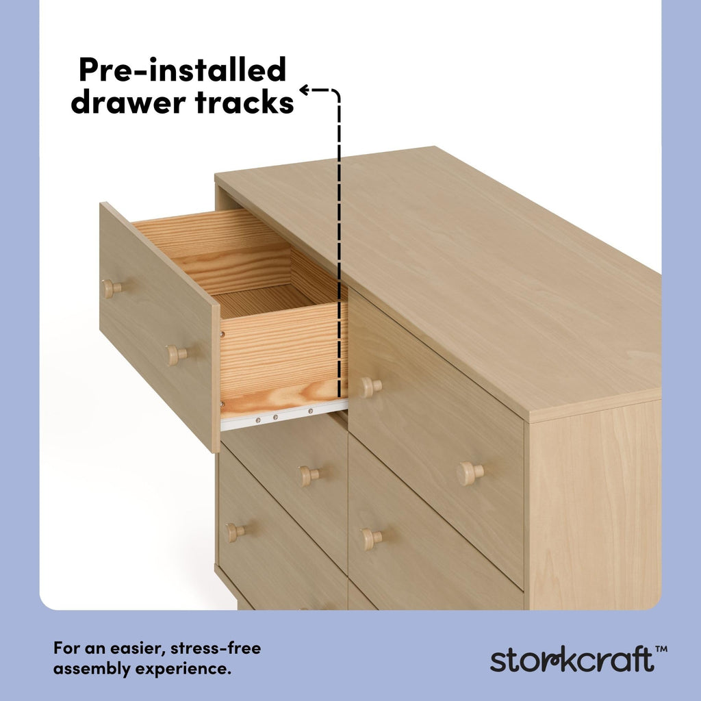 Texas 6 Drawer Dresser, Driftwood