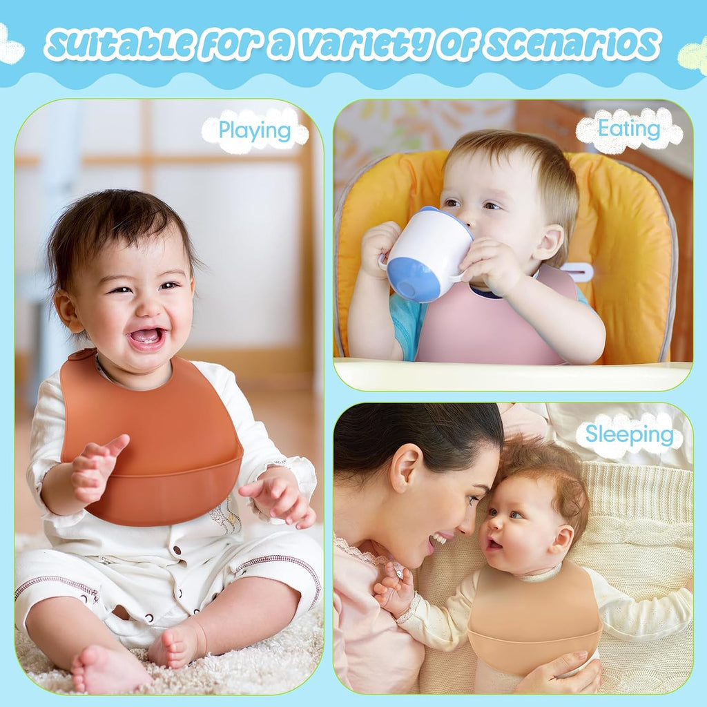 Silicone Bibs Waterproof Silicone Baby Bibs