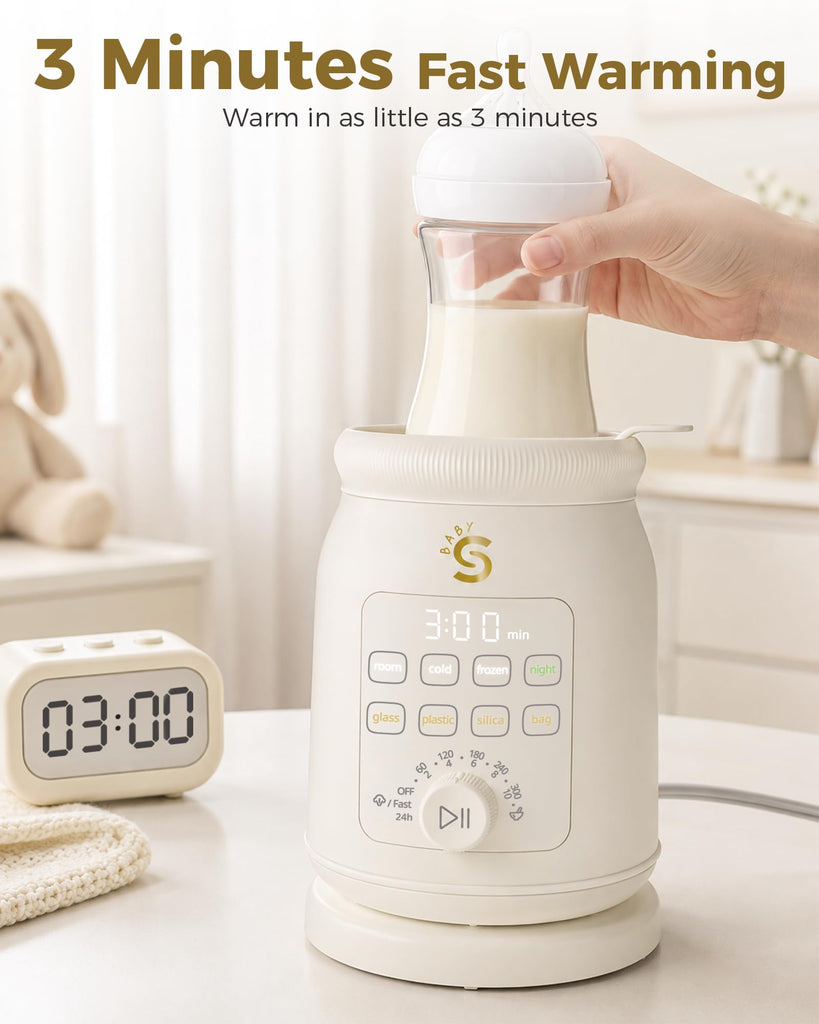 Baby Tibio Baby Bottle Warmer for Breast Milk with Detachable Base
