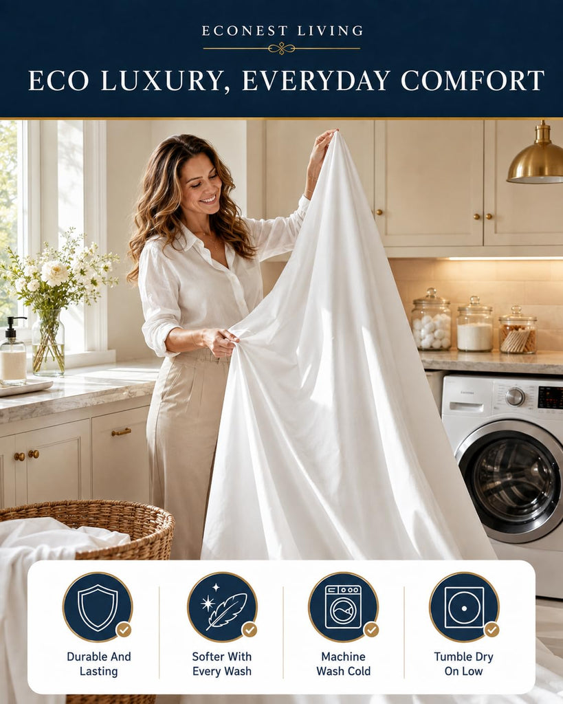 100% Egyptian Cotton, Queen Size 4 Piece Sheets, Navy Blue Damask Stripe