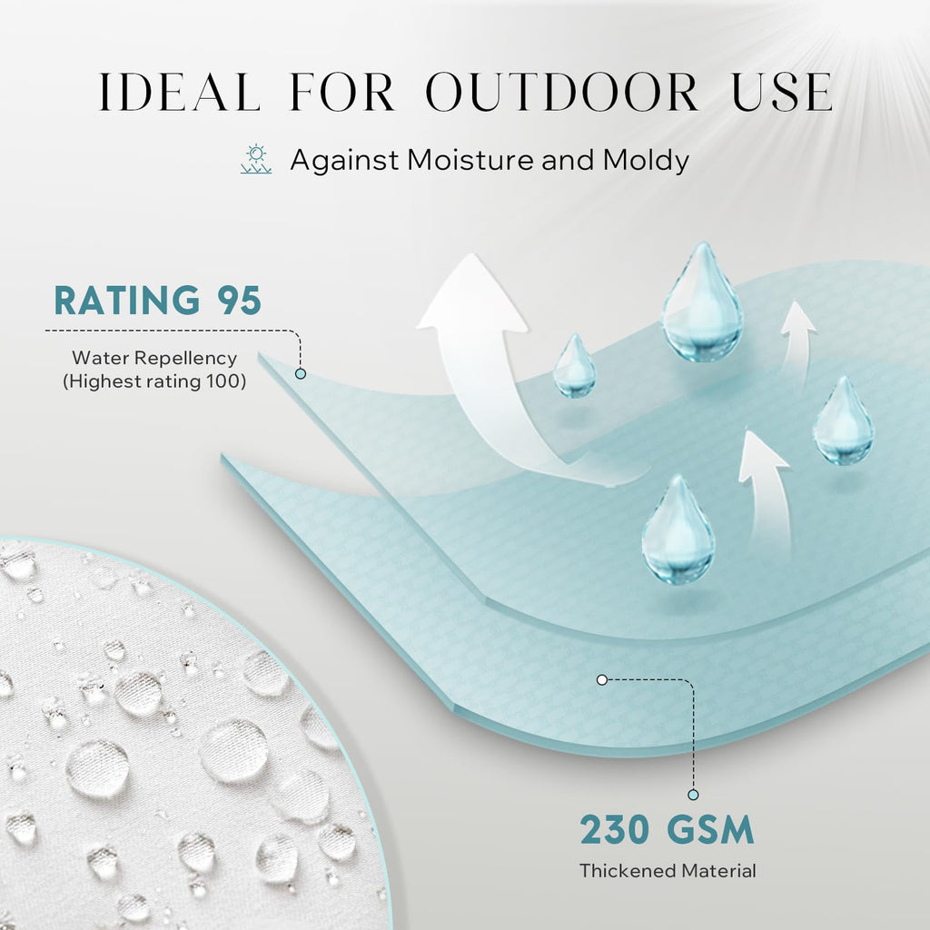 Outdoor Pillows Waterproof 12x20 Outdoor Lumbar Pillows 2 Pack