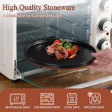12 Pieces Porcelain Dinnerware Sets, Premium Plates and Bowls Set, High-Fired Ceramic Dishes Set for 4