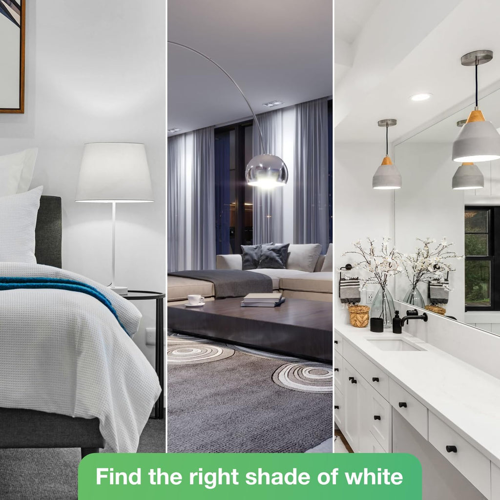 LED Light Bulbs, 100 Watt Equivalent LED Bulbs A19, 5000K Daylight Light Bulb, 1500 Lumens, E26 Standard Base, Non