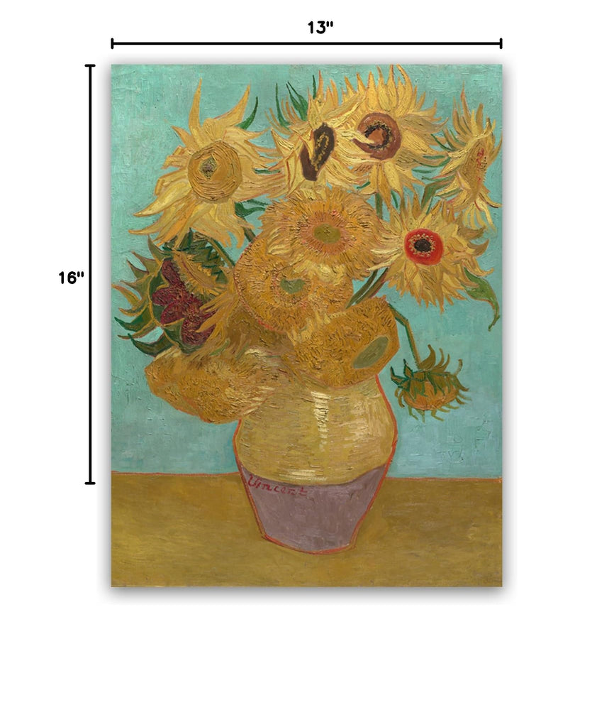 Vincent Van Gogh Poster - Sunflowers In A Vase Canvas Print - Fine Art Print - Landscape Oil Painting Reproductions