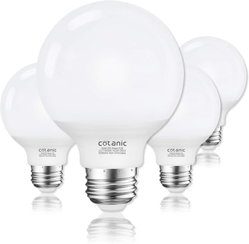 G25 LED Globe Light Bulbs, 5W Vanity Light Bulb (60W Equivalent),Daylight 4000K,Non-dimmable Makeup Mirror Lights for