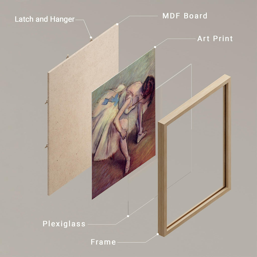 Framed Poster Degas Ballet Dancers Collection Impressionist Dance Illustrations Fine Art Decorative Vintage