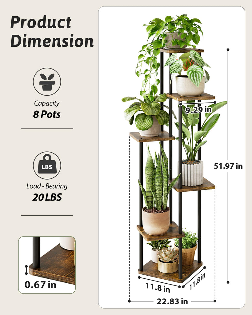 Corner Plant Stand Indoor Tall Plant Shelf